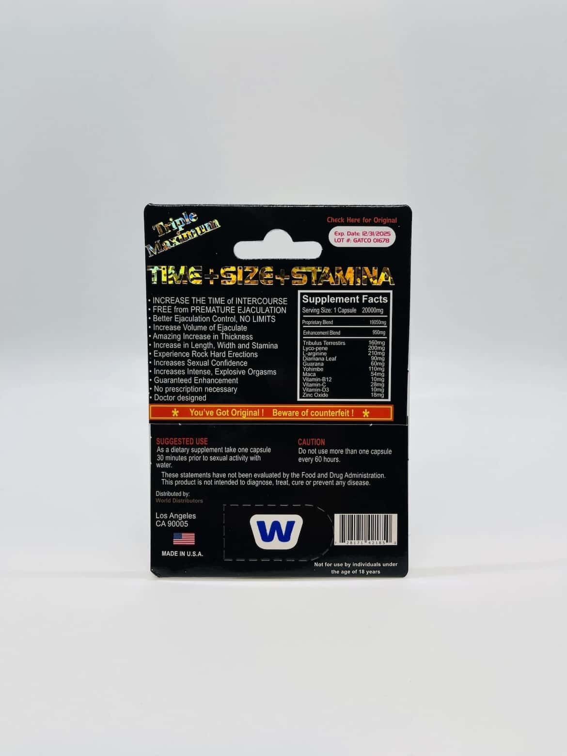 Triple ,-Hard For Men 20000 Whole Sale Pricing Box Of 24 - Image 4